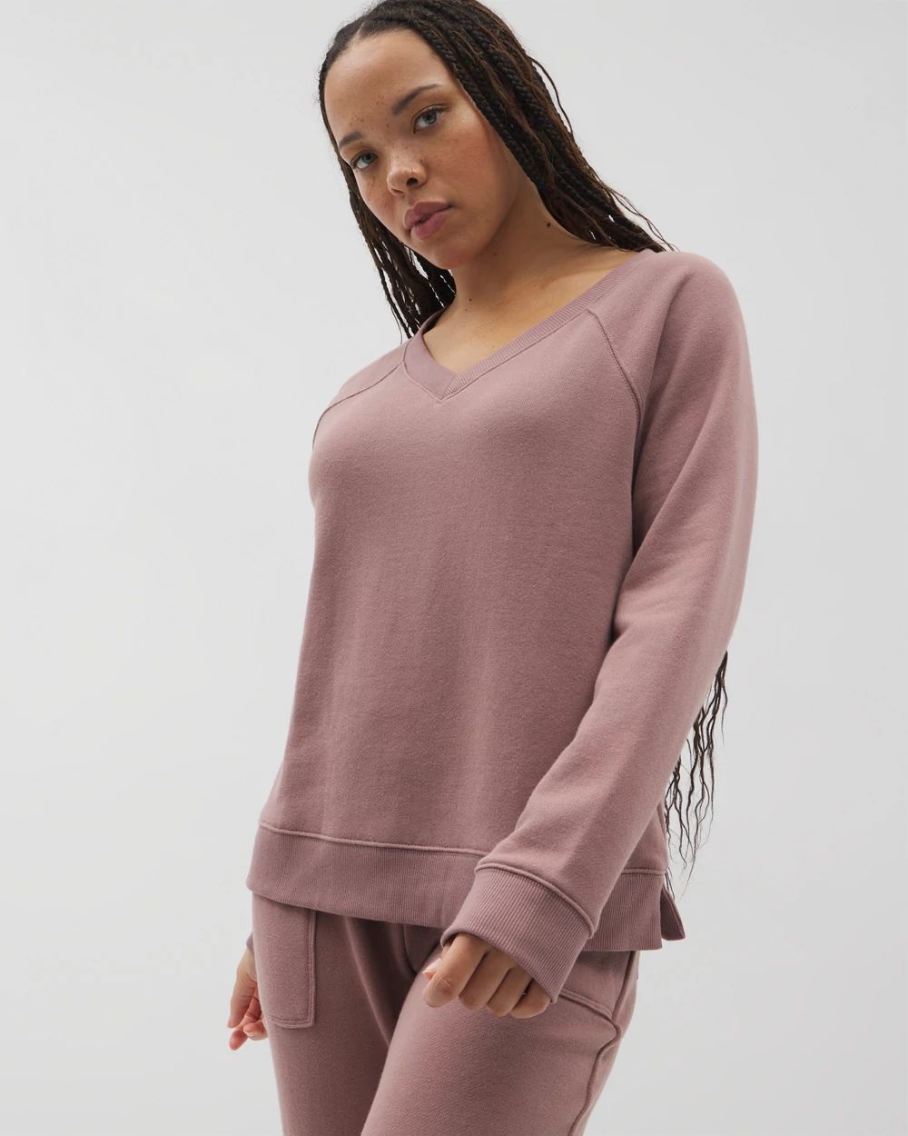 【日本入手困難】Silk V-neck sweater スウェット・トレーナー 日本入手困難】Silk V-neck sweater スウェット・トレーナー